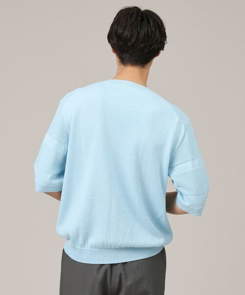 TAKEO KIKUCHI / タケオキクチ ニット・セーター | 【美濃和紙】5分袖 ニットTシャツ | 詳細11