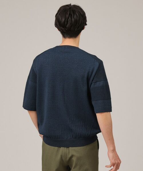 TAKEO KIKUCHI / タケオキクチ ニット・セーター | 【美濃和紙】5分袖 ニットTシャツ | 詳細17
