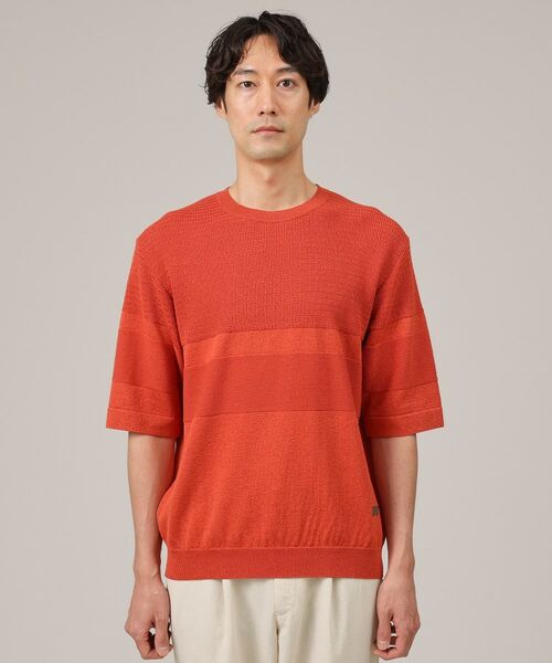 TAKEO KIKUCHI / タケオキクチ ニット・セーター | 【美濃和紙】5分袖 ニットTシャツ | 詳細23