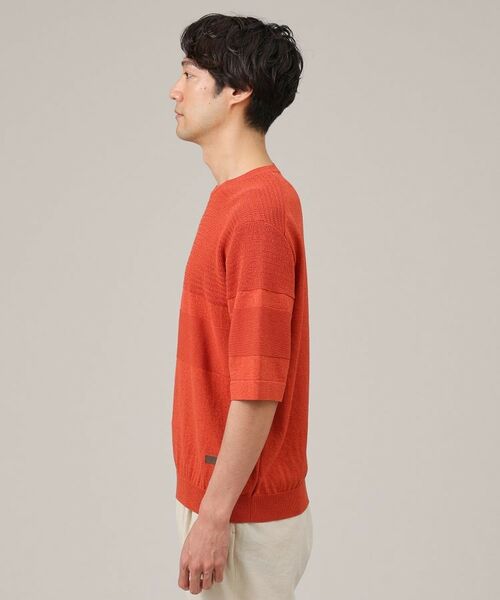 TAKEO KIKUCHI / タケオキクチ ニット・セーター | 【美濃和紙】5分袖 ニットTシャツ | 詳細24