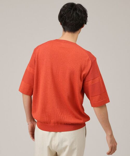 TAKEO KIKUCHI / タケオキクチ ニット・セーター | 【美濃和紙】5分袖 ニットTシャツ | 詳細8