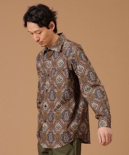 TAKEO KIKUCHI / タケオキクチ Tシャツ | 【Sサイズ～】ペイズリーリップストップシャツ | 詳細4