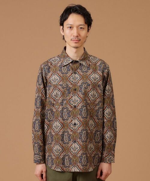 TAKEO KIKUCHI / タケオキクチ Tシャツ | 【Sサイズ～】ペイズリーリップストップシャツ | 詳細6