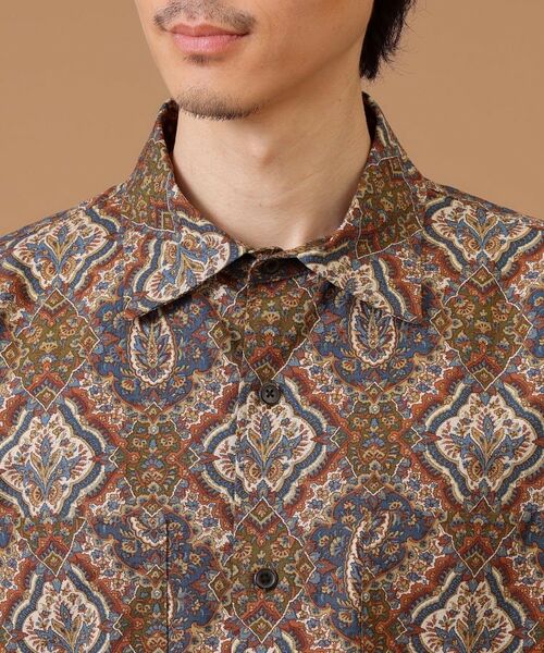 TAKEO KIKUCHI / タケオキクチ Tシャツ | 【Sサイズ～】ペイズリーリップストップシャツ | 詳細9