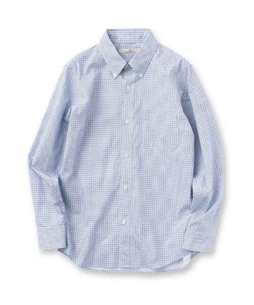 TAKEO KIKUCHI / タケオキクチ Tシャツ | 【Sサイズ～】幾何学柄ボタンダウンシャツ | 詳細1