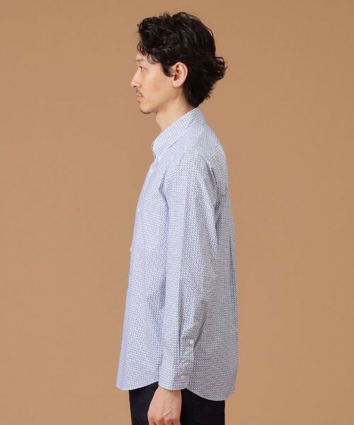 TAKEO KIKUCHI / タケオキクチ Tシャツ | 【Sサイズ～】幾何学柄ボタンダウンシャツ | 詳細11