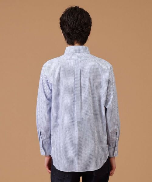 TAKEO KIKUCHI / タケオキクチ Tシャツ | 【Sサイズ～】幾何学柄ボタンダウンシャツ | 詳細12