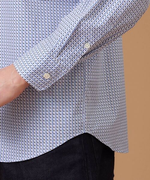 TAKEO KIKUCHI / タケオキクチ Tシャツ | 【Sサイズ～】幾何学柄ボタンダウンシャツ | 詳細15