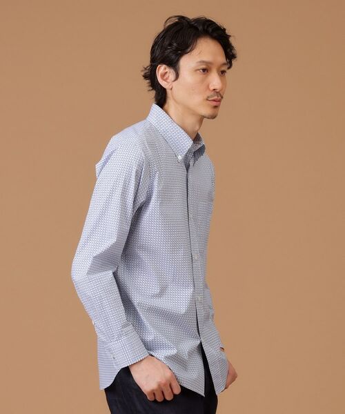 TAKEO KIKUCHI / タケオキクチ Tシャツ | 【Sサイズ～】幾何学柄ボタンダウンシャツ | 詳細2