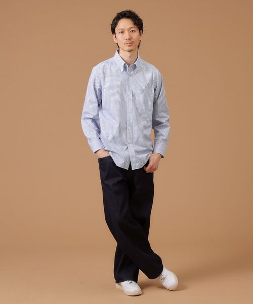 TAKEO KIKUCHI / タケオキクチ Tシャツ | 【Sサイズ～】幾何学柄ボタンダウンシャツ | 詳細4