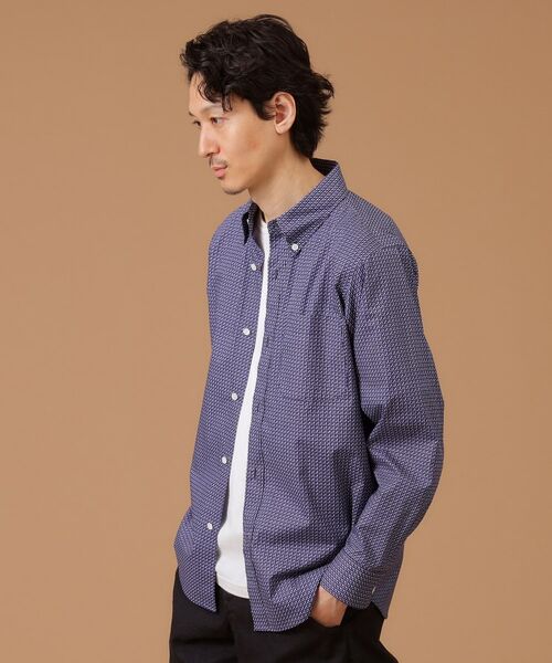 TAKEO KIKUCHI / タケオキクチ Tシャツ | 【Sサイズ～】幾何学柄ボタンダウンシャツ | 詳細6