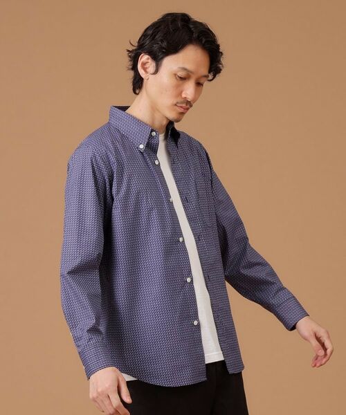 TAKEO KIKUCHI / タケオキクチ Tシャツ | 【Sサイズ～】幾何学柄ボタンダウンシャツ | 詳細7