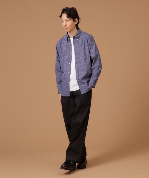 TAKEO KIKUCHI / タケオキクチ Tシャツ | 【Sサイズ～】幾何学柄ボタンダウンシャツ | 詳細8