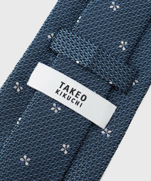 TAKEO KIKUCHI / タケオキクチ ネクタイ | 【Made in JAPAN】刺し子風フラワー小紋 ネクタイ | 詳細4