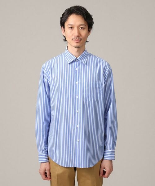 TAKEO KIKUCHI / タケオキクチ Tシャツ | ユーティリティ ストライプ シャツ | 詳細9