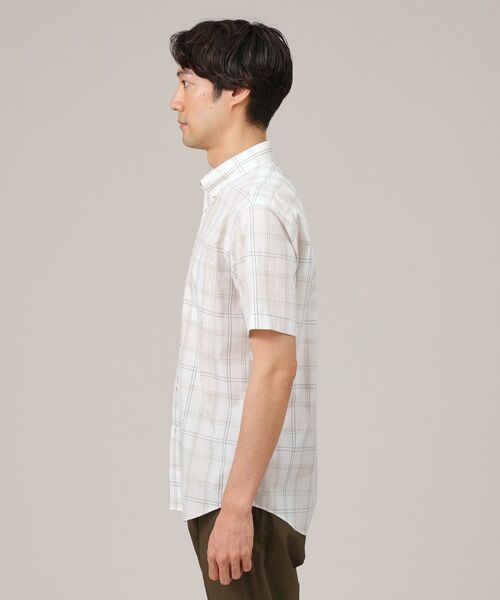 TAKEO KIKUCHI / タケオキクチ Tシャツ | コットン セルロース チェック 半袖シャツ | 詳細14