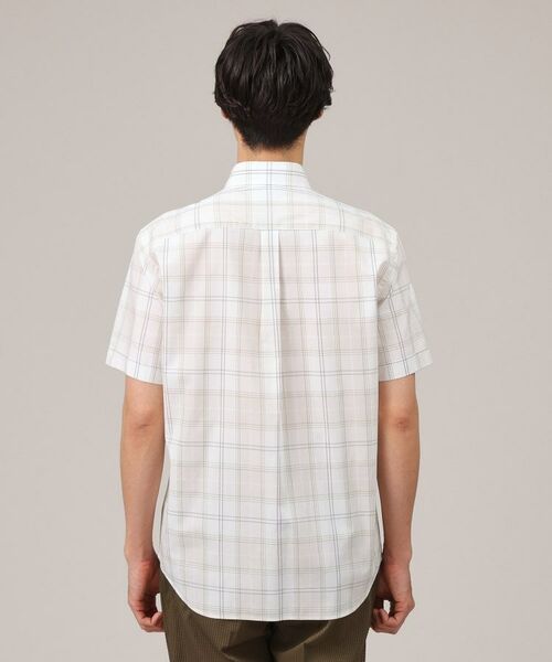TAKEO KIKUCHI / タケオキクチ Tシャツ | コットン セルロース チェック 半袖シャツ | 詳細15