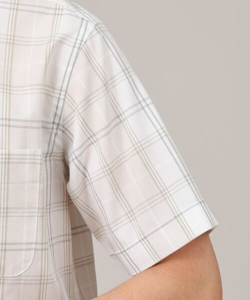 TAKEO KIKUCHI / タケオキクチ Tシャツ | コットン セルロース チェック 半袖シャツ | 詳細19