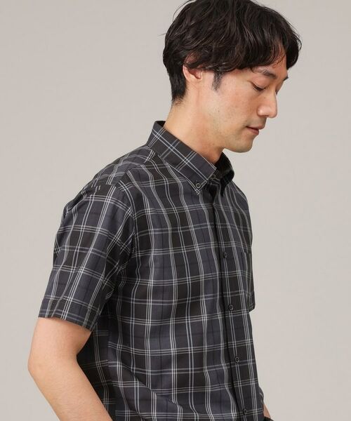 TAKEO KIKUCHI / タケオキクチ Tシャツ | コットン セルロース チェック 半袖シャツ | 詳細6
