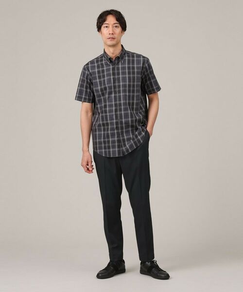 TAKEO KIKUCHI / タケオキクチ Tシャツ | コットン セルロース チェック 半袖シャツ | 詳細7