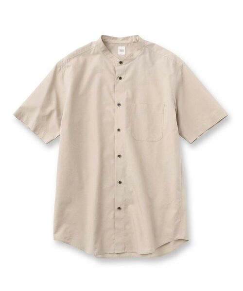 TAKEO KIKUCHI / タケオキクチ Tシャツ | コットン セルロース バンドカラー 半袖シャツ | 詳細1