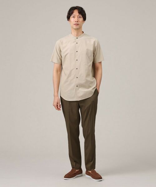 TAKEO KIKUCHI / タケオキクチ Tシャツ | コットン セルロース バンドカラー 半袖シャツ | 詳細13