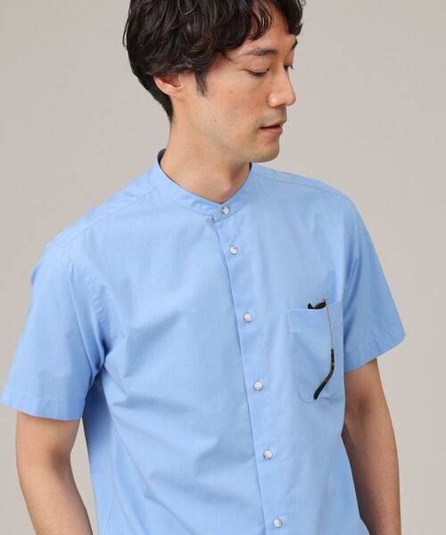 TAKEO KIKUCHI / タケオキクチ Tシャツ | コットン セルロース バンドカラー 半袖シャツ | 詳細16