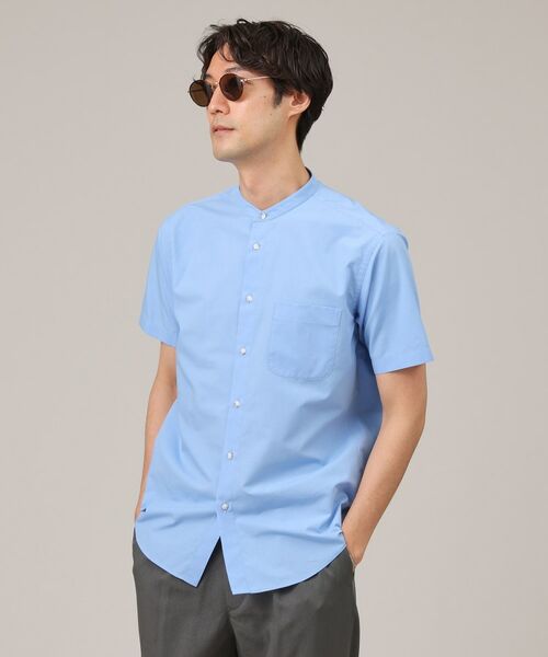 TAKEO KIKUCHI / タケオキクチ Tシャツ | コットン セルロース バンドカラー 半袖シャツ | 詳細17