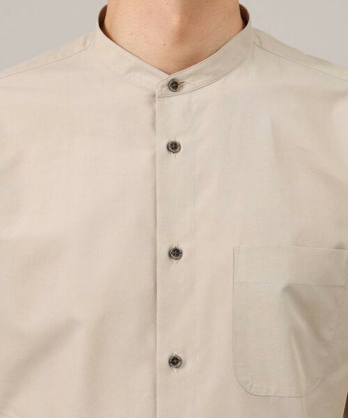 TAKEO KIKUCHI / タケオキクチ Tシャツ | コットン セルロース バンドカラー 半袖シャツ | 詳細23