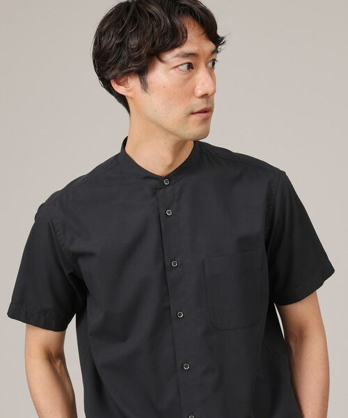 TAKEO KIKUCHI / タケオキクチ Tシャツ | コットン セルロース バンドカラー 半袖シャツ | 詳細6