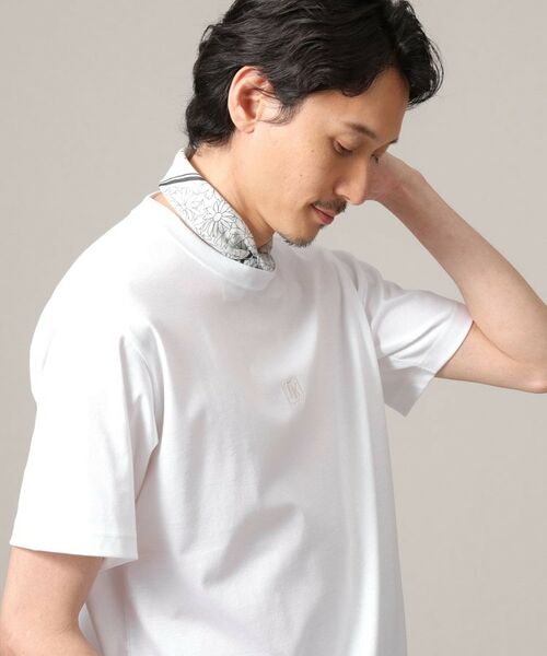 TAKEO KIKUCHI / タケオキクチ Tシャツ | 【刺繍ロゴT】スムース ワンポイント Tシャツ | 詳細10