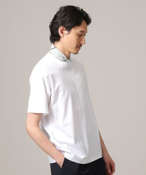 TAKEO KIKUCHI / タケオキクチ Tシャツ | 【刺繍ロゴT】スムース ワンポイント Tシャツ | 詳細20