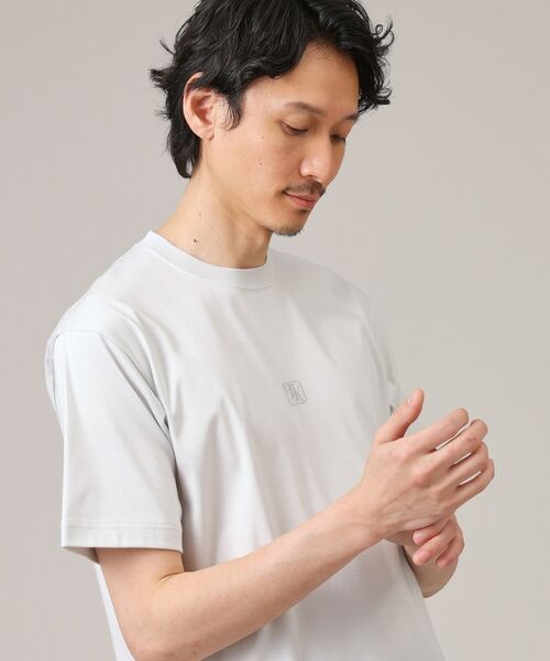 TAKEO KIKUCHI / タケオキクチ Tシャツ | 【刺繍ロゴT】スムース ワンポイント Tシャツ | 詳細3