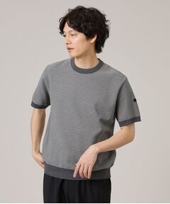【Made in JAPAN】和紙 ボーダーニットTシャツ
