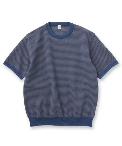 TAKEO KIKUCHI / タケオキクチ ニット・セーター | 【Made in JAPAN】和紙 ボーダーニットTシャツ | 詳細1