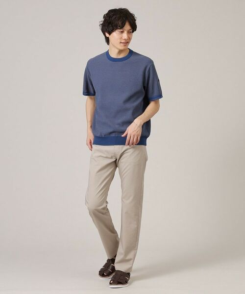 TAKEO KIKUCHI / タケオキクチ ニット・セーター | 【Made in JAPAN】和紙 ボーダーニットTシャツ | 詳細11