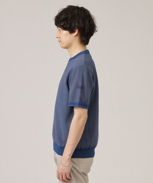 TAKEO KIKUCHI / タケオキクチ ニット・セーター | 【Made in JAPAN】和紙 ボーダーニットTシャツ | 詳細15