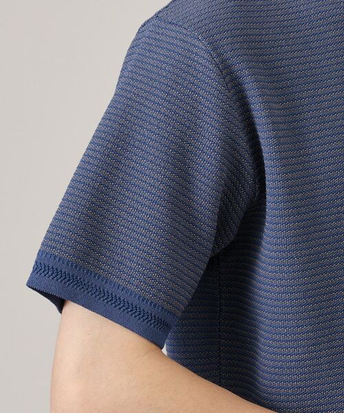 TAKEO KIKUCHI / タケオキクチ ニット・セーター | 【Made in JAPAN】和紙 ボーダーニットTシャツ | 詳細18