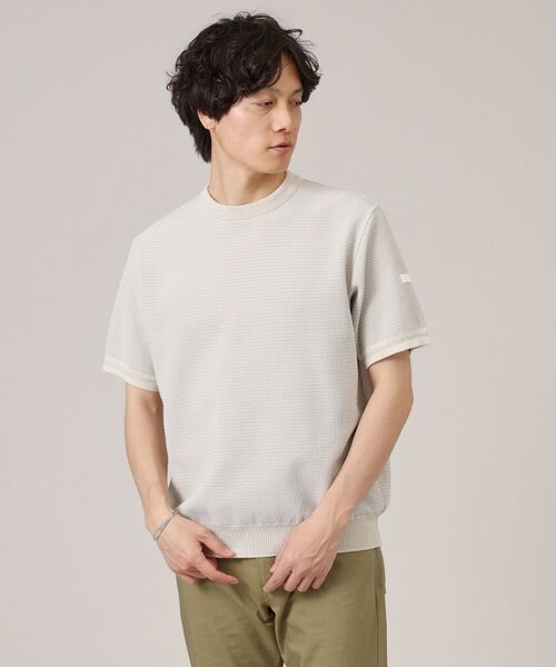 TAKEO KIKUCHI / タケオキクチ ニット・セーター | 【Made in JAPAN】和紙 ボーダーニットTシャツ | 詳細22