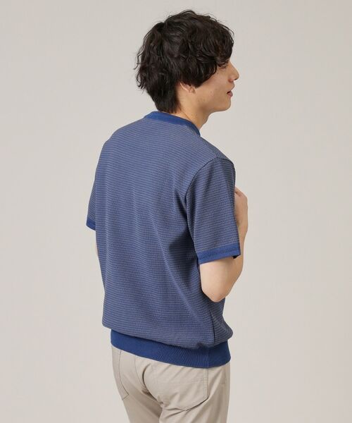 TAKEO KIKUCHI / タケオキクチ ニット・セーター | 【Made in JAPAN】和紙 ボーダーニットTシャツ | 詳細27