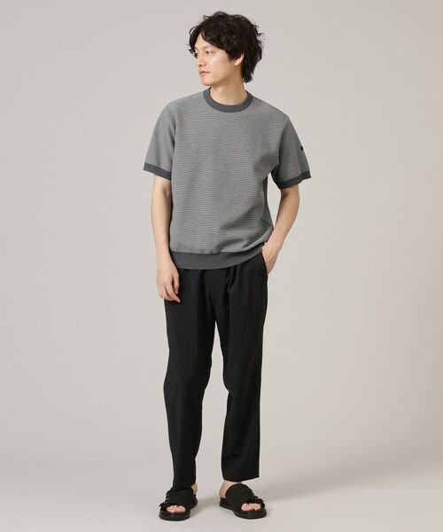 TAKEO KIKUCHI / タケオキクチ ニット・セーター | 【Made in JAPAN】和紙 ボーダーニットTシャツ | 詳細7