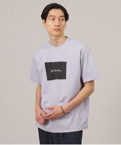 【日本製/プリントT】ラフタッチ ボックスプリント Tシャツ