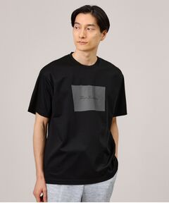 【日本製/プリントT】ラフタッチ ボックスプリント Tシャツ