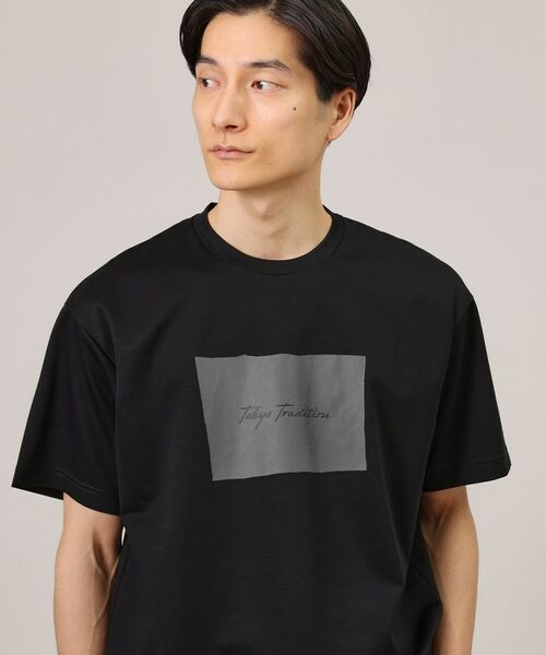 TAKEO KIKUCHI / タケオキクチ Tシャツ | 【日本製/プリントT】ラフタッチ ボックスプリント Tシャツ | 詳細10