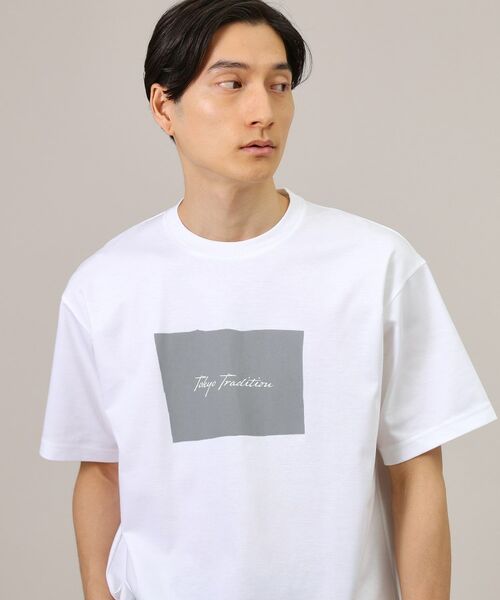 TAKEO KIKUCHI / タケオキクチ Tシャツ | 【プリントT】ラフタッチ ボックスプリント Tシャツ | 詳細2