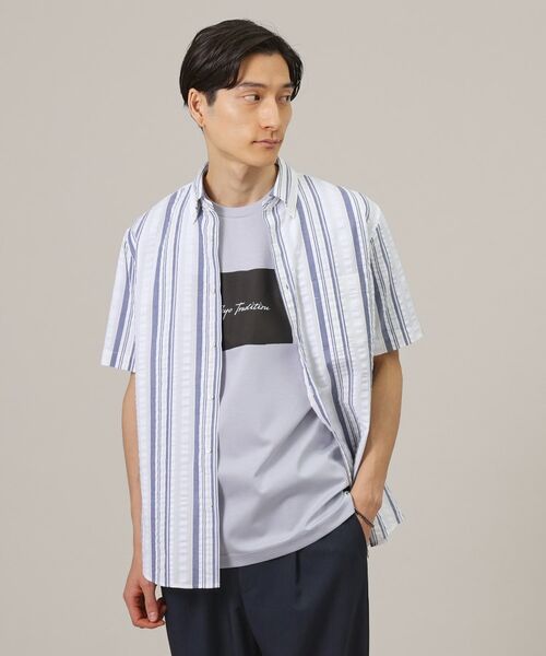 TAKEO KIKUCHI / タケオキクチ Tシャツ | 【プリントT】ラフタッチ ボックスプリント Tシャツ | 詳細24