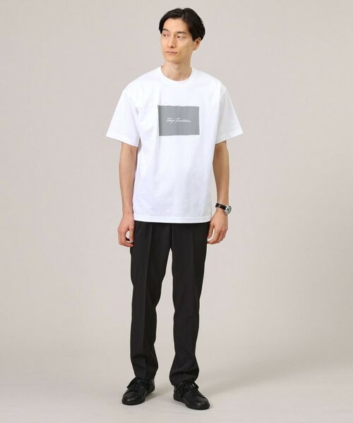 TAKEO KIKUCHI / タケオキクチ Tシャツ | 【日本製/プリントT】ラフタッチ ボックスプリント Tシャツ | 詳細3
