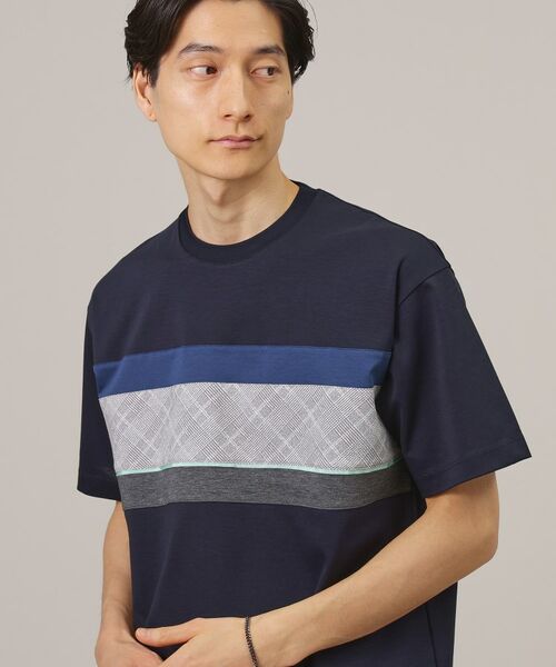 TAKEO KIKUCHI / タケオキクチ Tシャツ | ファブリックパネル切替 カットソー | 詳細10