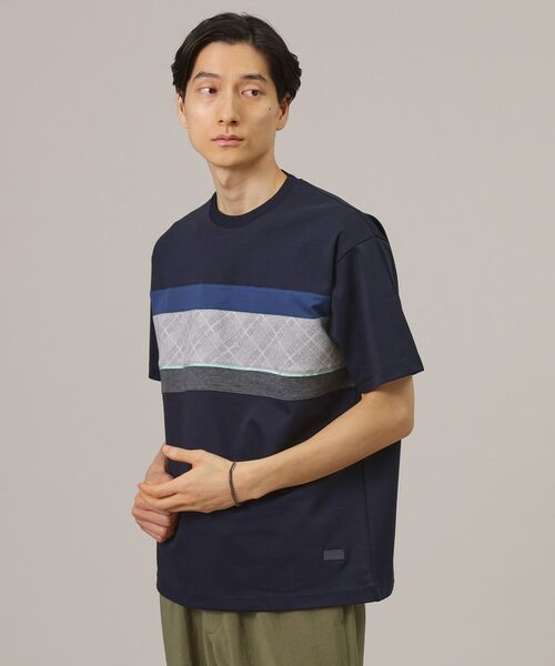 TAKEO KIKUCHI / タケオキクチ Tシャツ | ファブリックパネル切替 カットソー | 詳細11