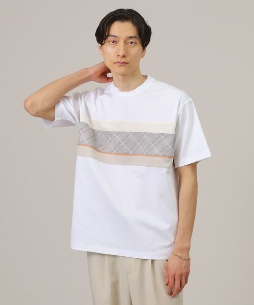 TAKEO KIKUCHI / タケオキクチ Tシャツ | ファブリックパネル切替 カットソー | 詳細22